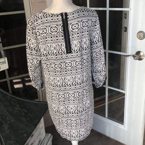 Maurices Black and‎ White Aztec Dress - Picture 3 of 7